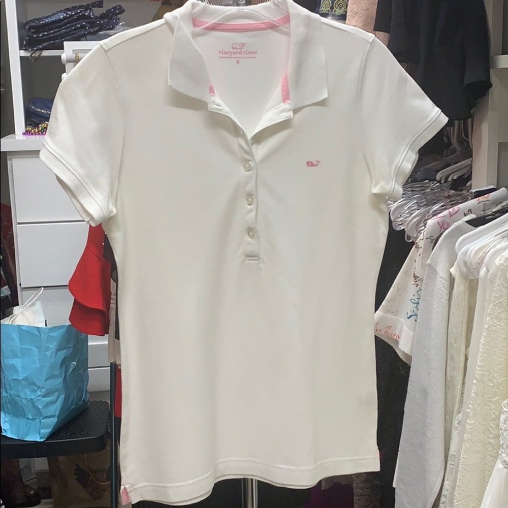 White Vineyard Vines Women’s Polo